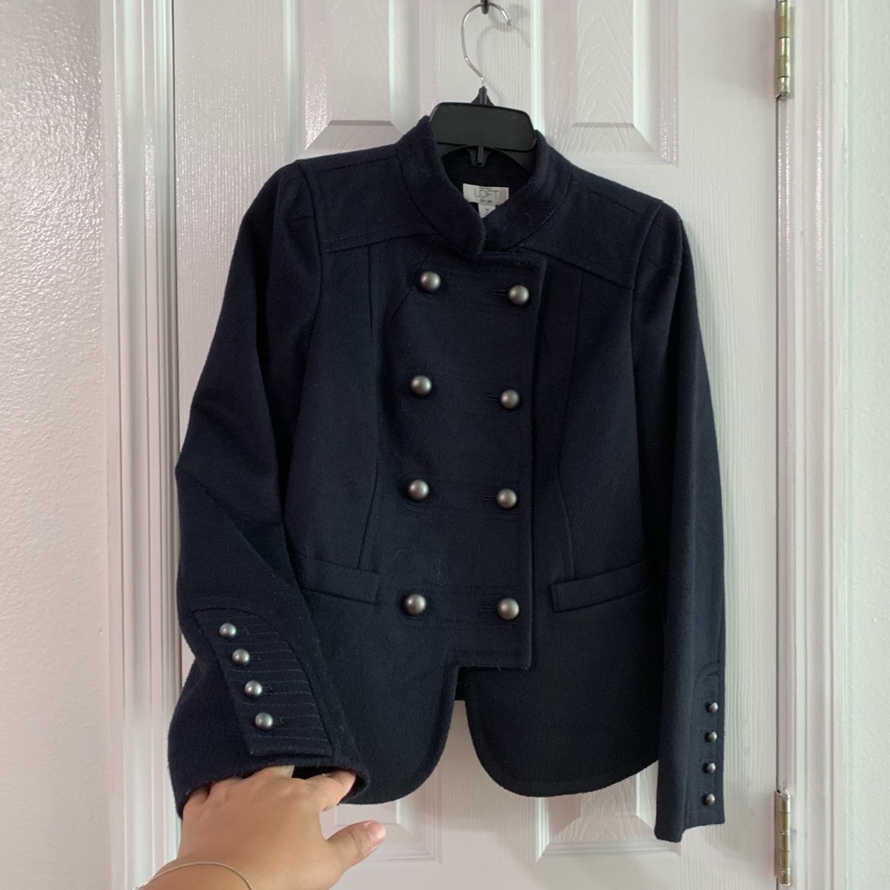 Military style Loft jacket navy size 6p